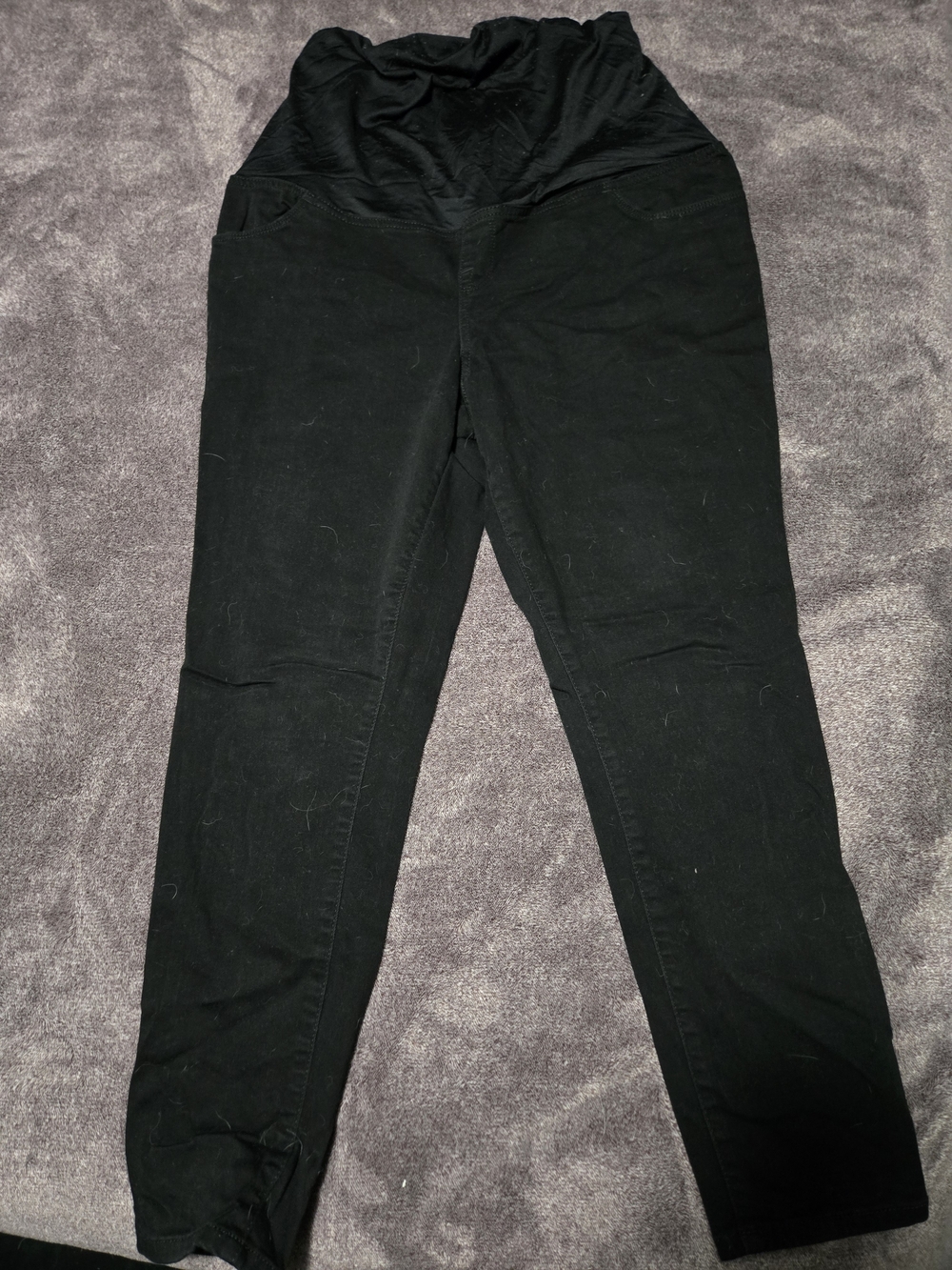 Black Maternity Skinny Jeans - Comfort Waistband